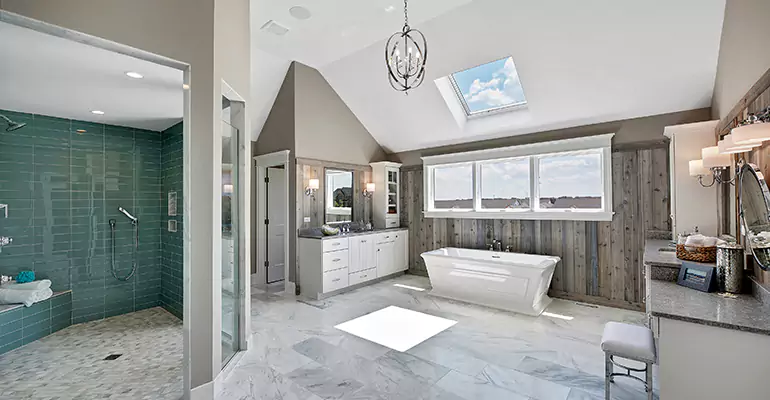 Guest Bathroom Flooring Remodel in Aurora